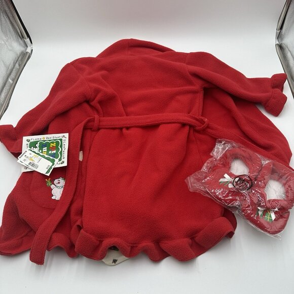 Bunz Kidz Girl's Long Sleeve Robe and Pajama Sleepwear Christmas 24 mos. - Picture 8 of 12